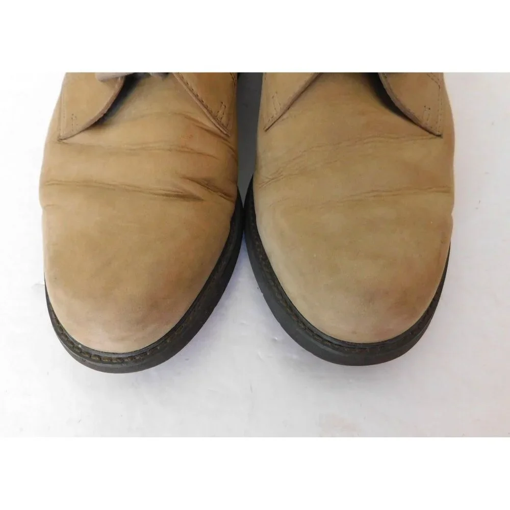 Rockport Suede Oxford Shoes Men’s 9.5M Tan Lace Up Durable Leather